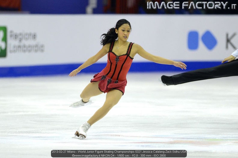 2013-02-27 Milano - World Junior Figure Skating Championships 5321 Jessica Calalang-Zack Sidhu USA.jpg